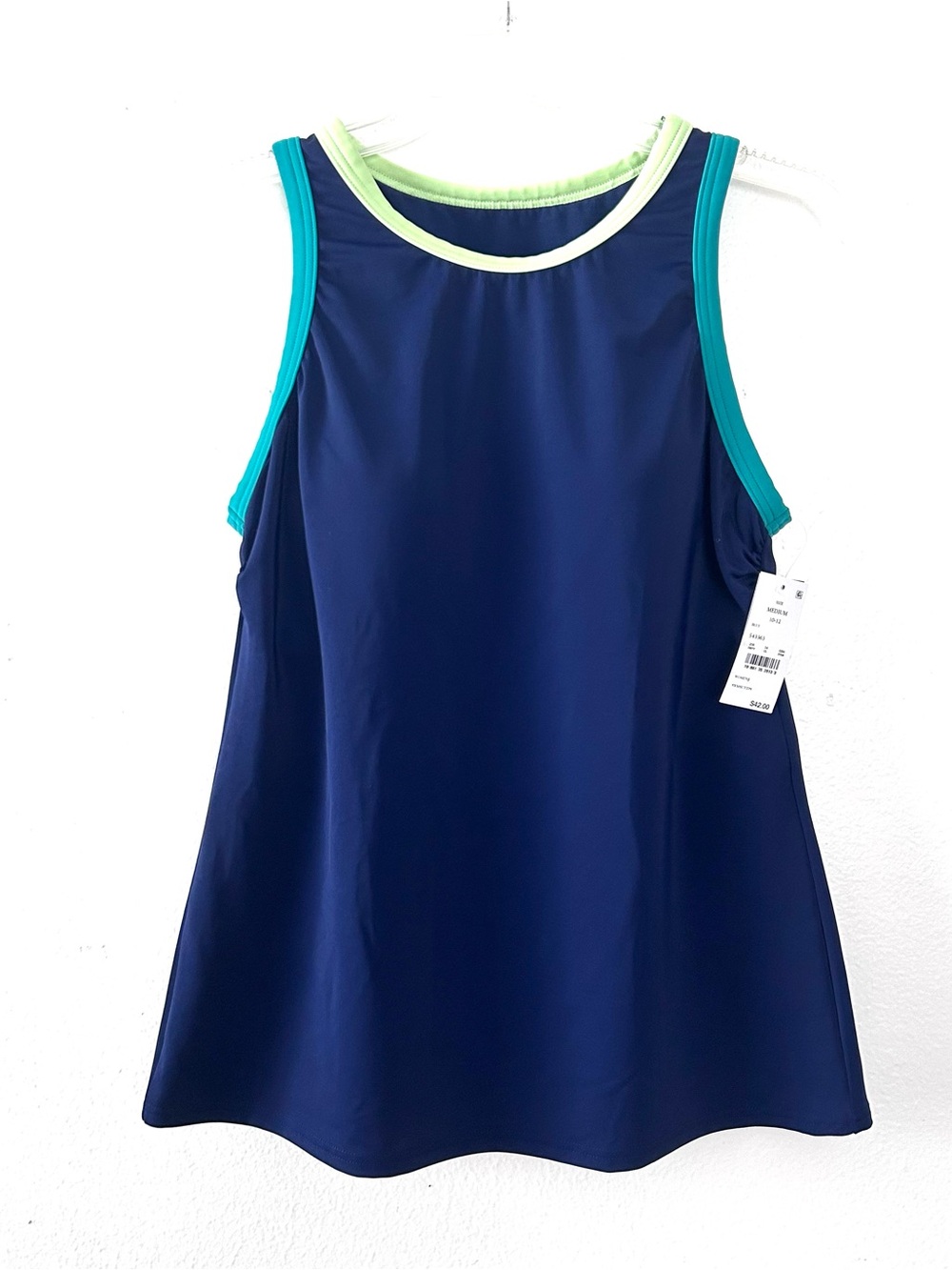 New with Tags Lands’ End Tankini Tank Top Navy Size 12/14